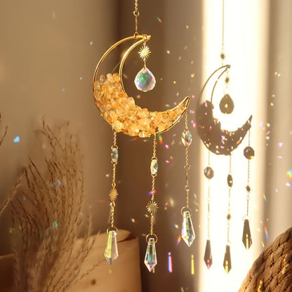 Crystal Moon Suncatcher