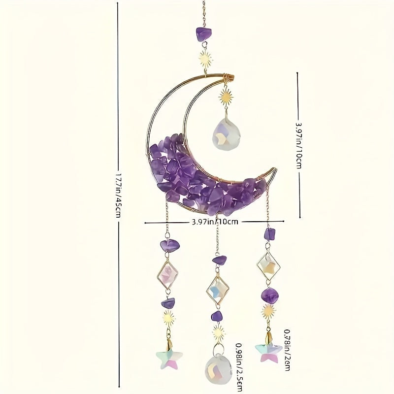 Crystal Moon Suncatcher
