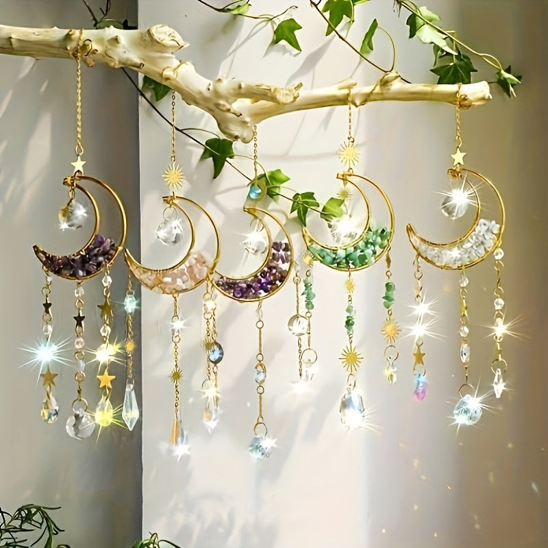 Crystal Moon Suncatcher