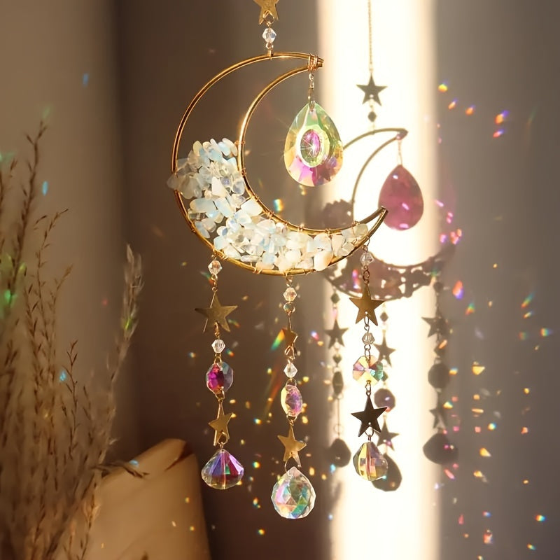 Crystal Moon Suncatcher