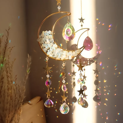 Crystal Moon Suncatcher