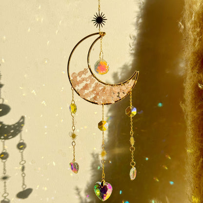 Crystal Moon Suncatcher