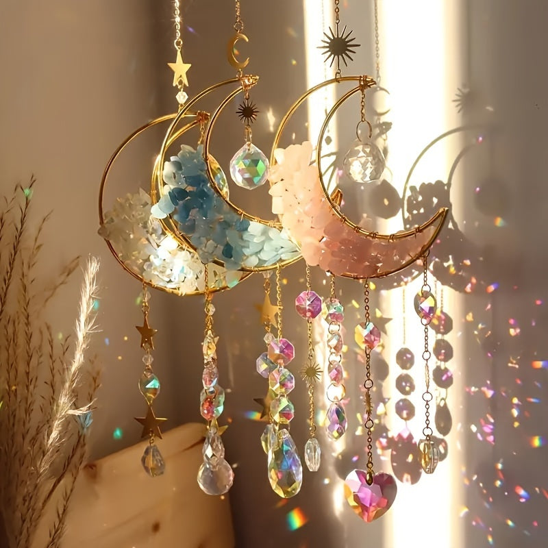 Crystal Moon Suncatcher