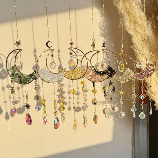 Crystal Moon Suncatcher