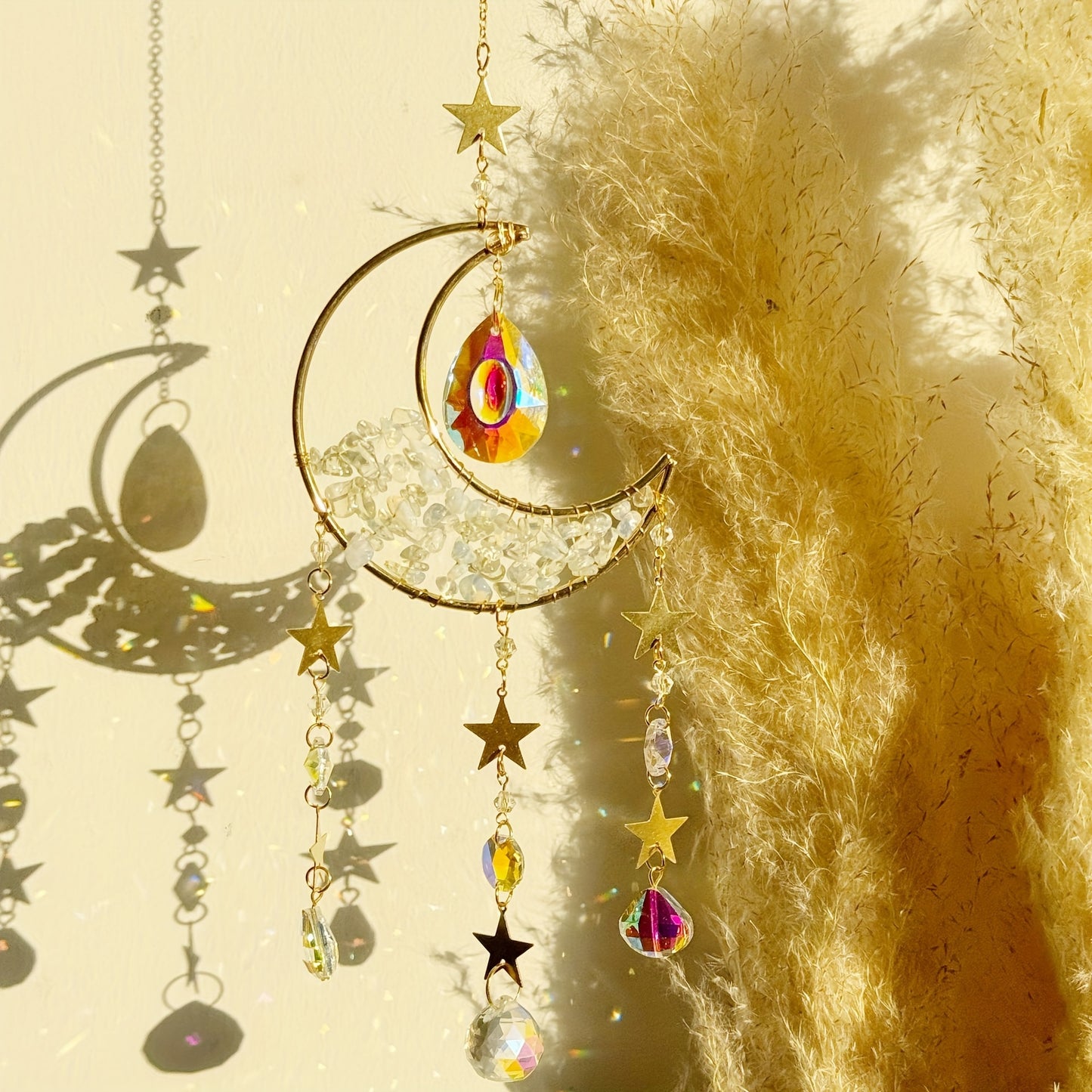 Crystal Moon Suncatcher
