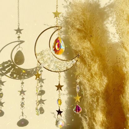 Crystal Moon Suncatcher