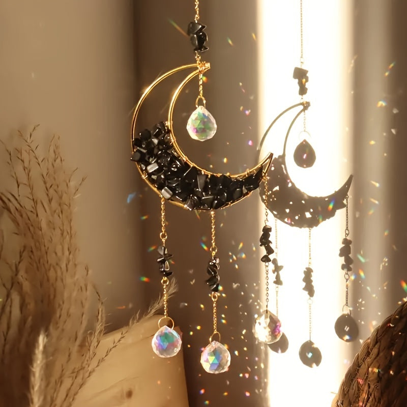 Crystal Moon Suncatcher