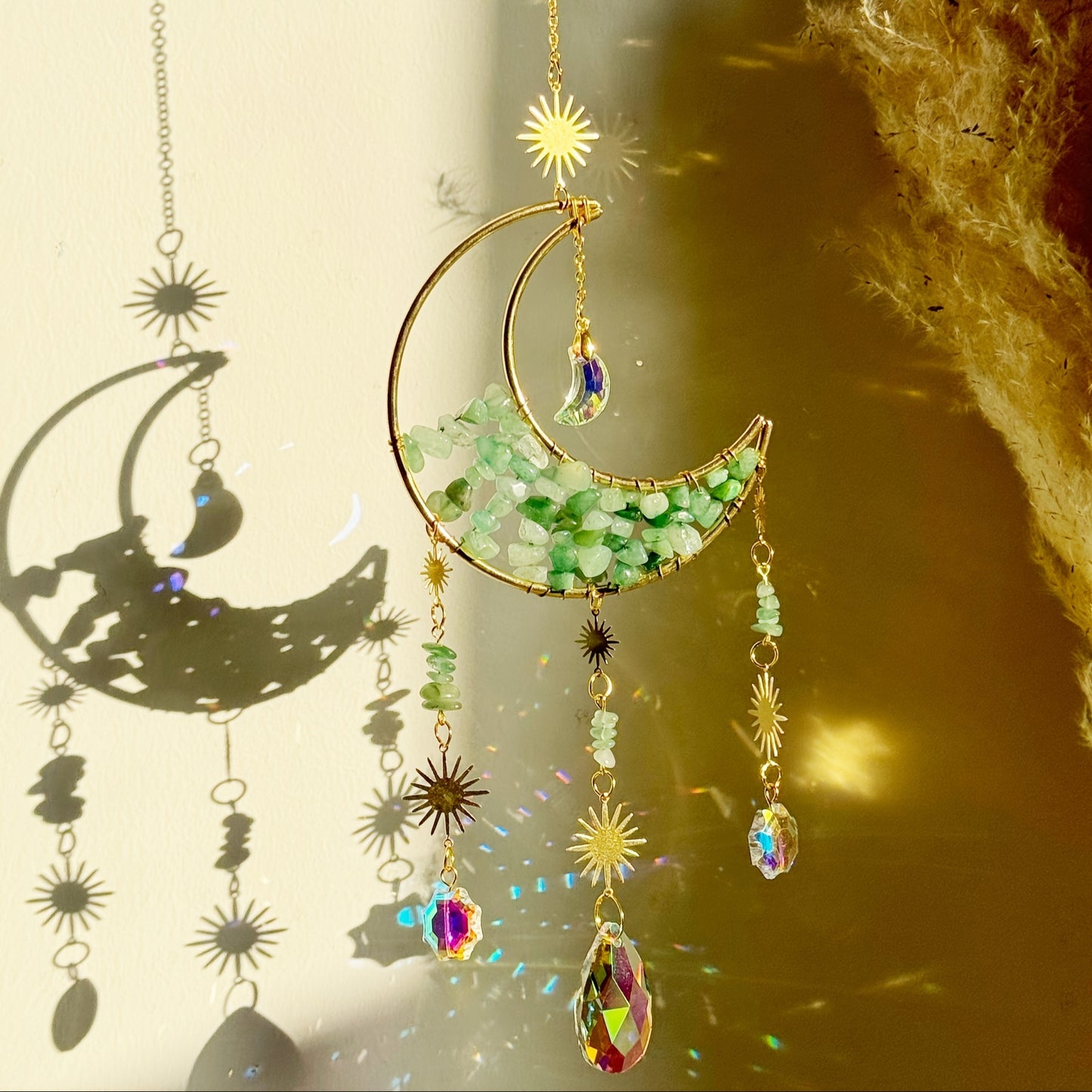 Crystal Moon Suncatcher