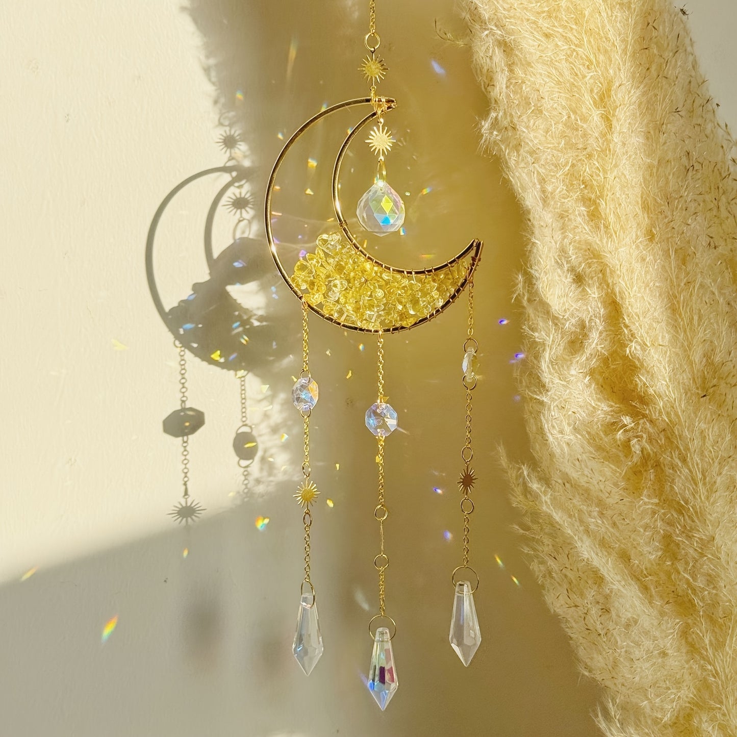 Crystal Moon Suncatcher