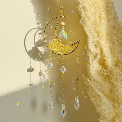 Crystal Moon Suncatcher