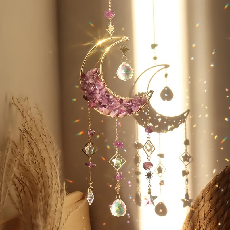 Crystal Moon Suncatcher