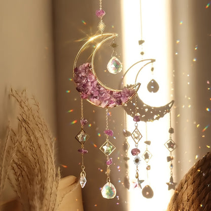Crystal Moon Suncatcher