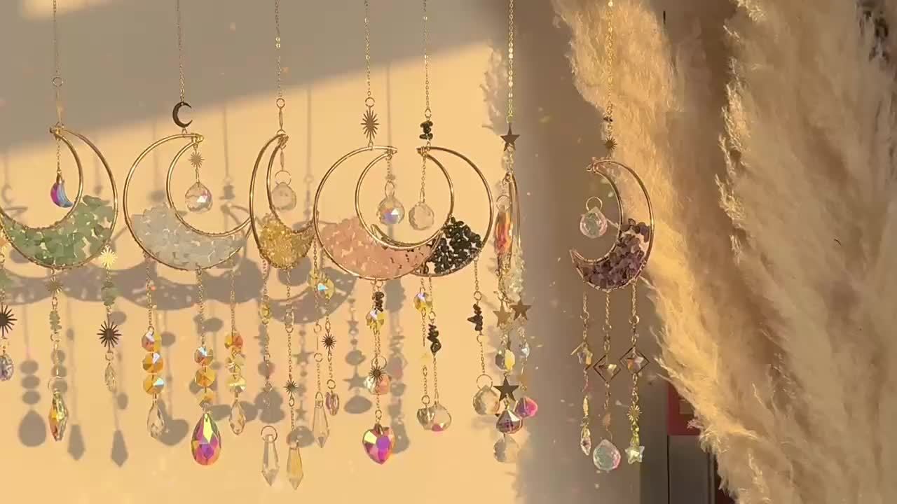 Crystal Moon Suncatcher